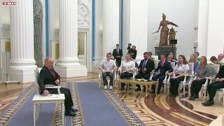 Новокузнечане на встрече с Президентом России