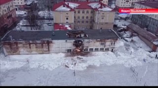 Обрушение в пристройке школы №2 в Междуреченске