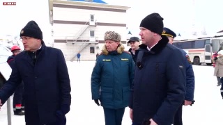 Смотр сил и средств к паводку в Кемерове