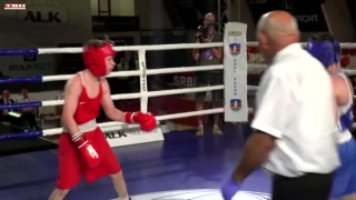 Михаил Шарипов в полуфинале чемпионате Европы по боксу
