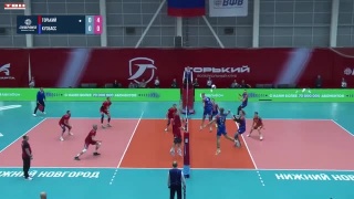 Волейболисты «Кузбасса» сложно победили в выездном матче