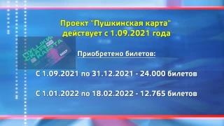Проект «Пушкинская карта» пользуется популярностью