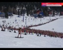 Почти 2000 горнолыжников в купальниках