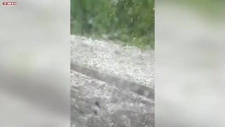 Юг Кузбасса пострадал от града