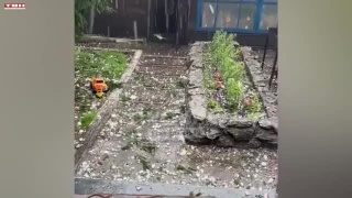 Крупный град и отключения света