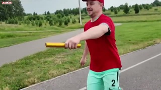 Эстафета в рамках спартакиады ЕВРАЗ ЗСМК